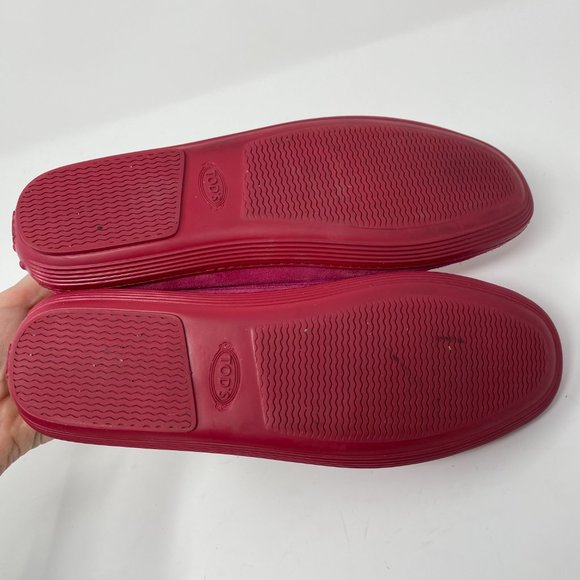 tod's suede slip on loafers moccasins - Picture 8 of 9